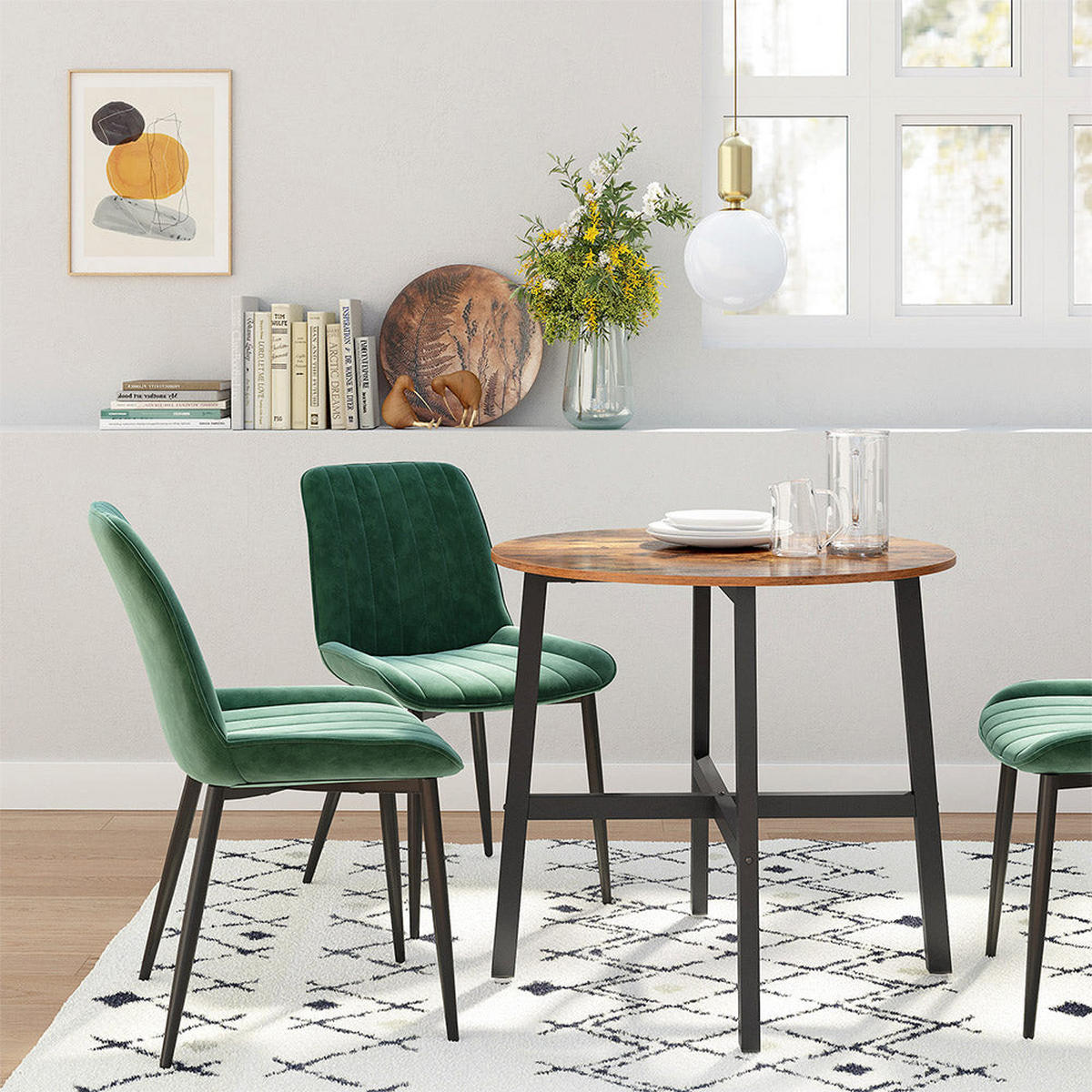 KÜCHENTISCH ESSTISCH - Braun, Holzwerkstoff (80/80/75cm) - Hansiro