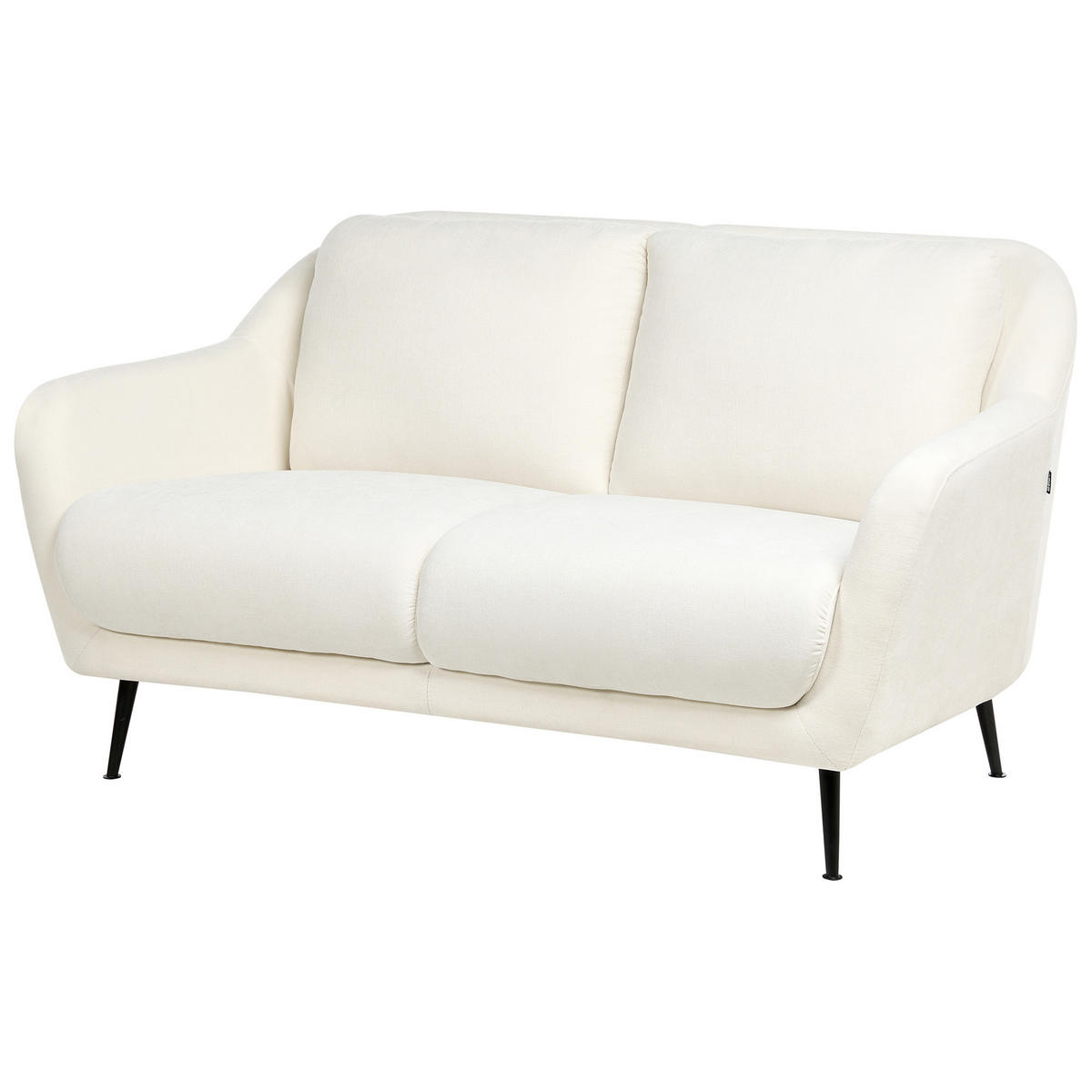 SADA POHOVEK 3-místná Žinylková látka Bílá Eiby - bílá/černá, textil (148/80/91cm) - Beliani