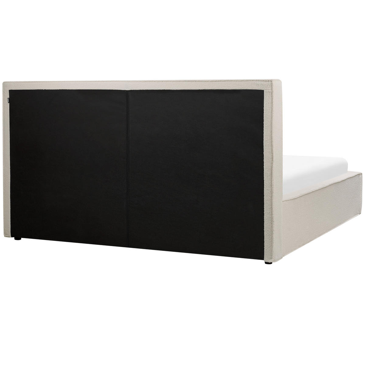 POLSTERBETT 180/200 cm Weiß Moissac - Creme, Textil (180/200cm) - Beliani