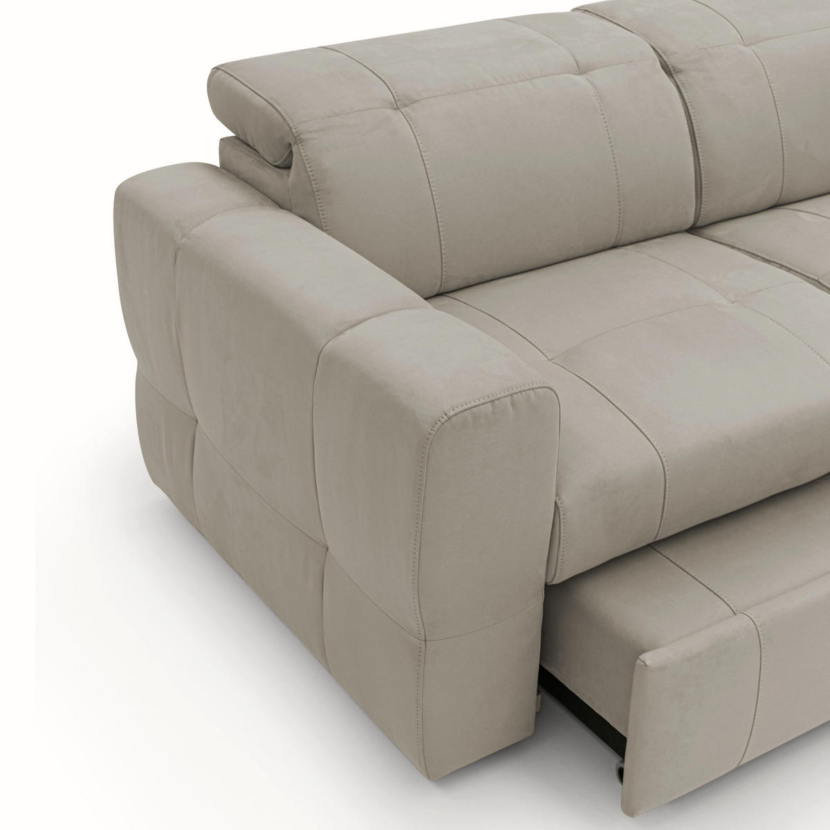 SCHLAFSOFA Kronos - Taupe, Textil (173/80/97cm) - Divani.store