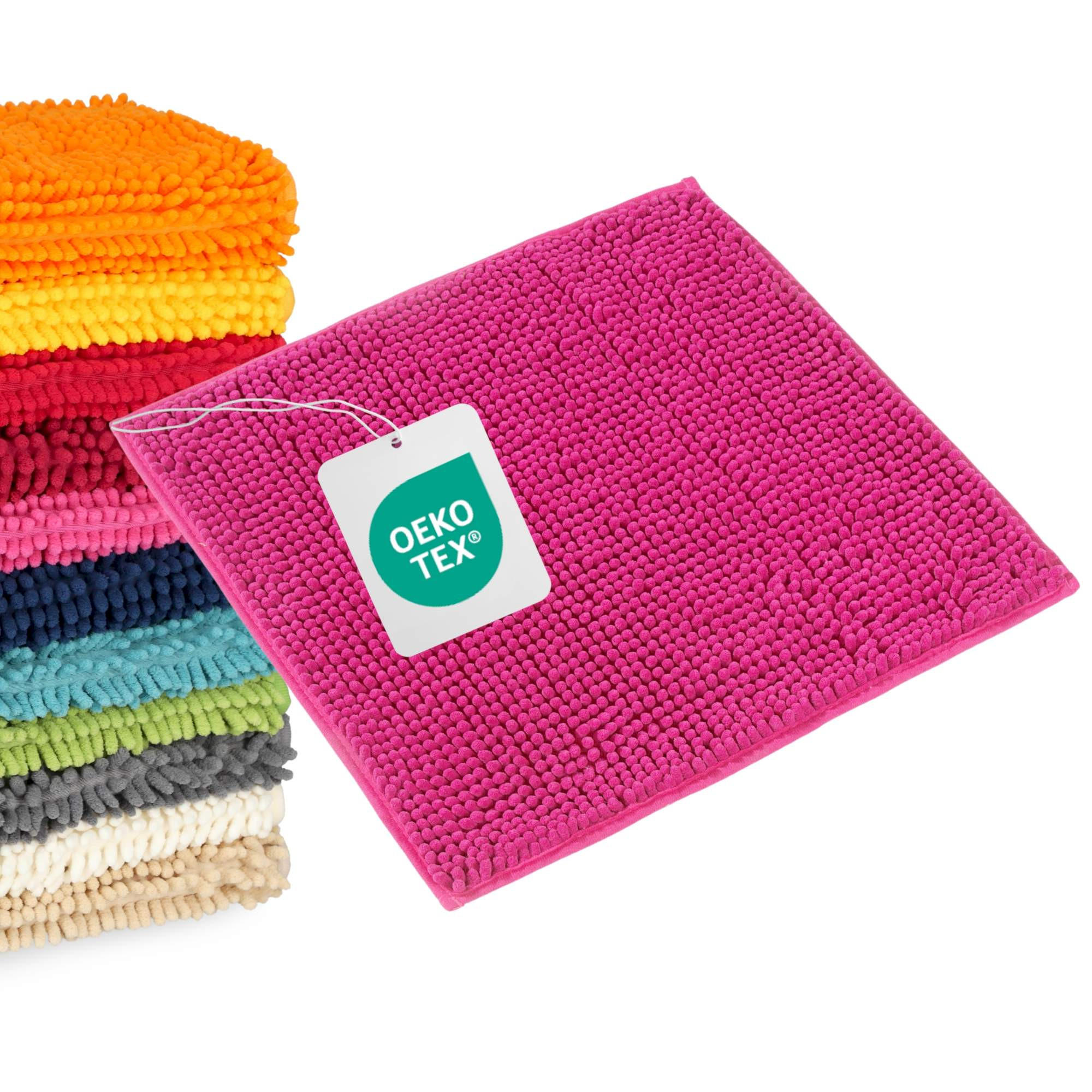 BADEMATTE PARIS - Pink, Textil (45/45cm) - WohnDirect