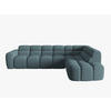 ECKSOFA rechts Lisa aus strukturiertem Stoff hellblau 5 Sitzplätze - Hellblau, Textil (234/293cm) - Micadoni