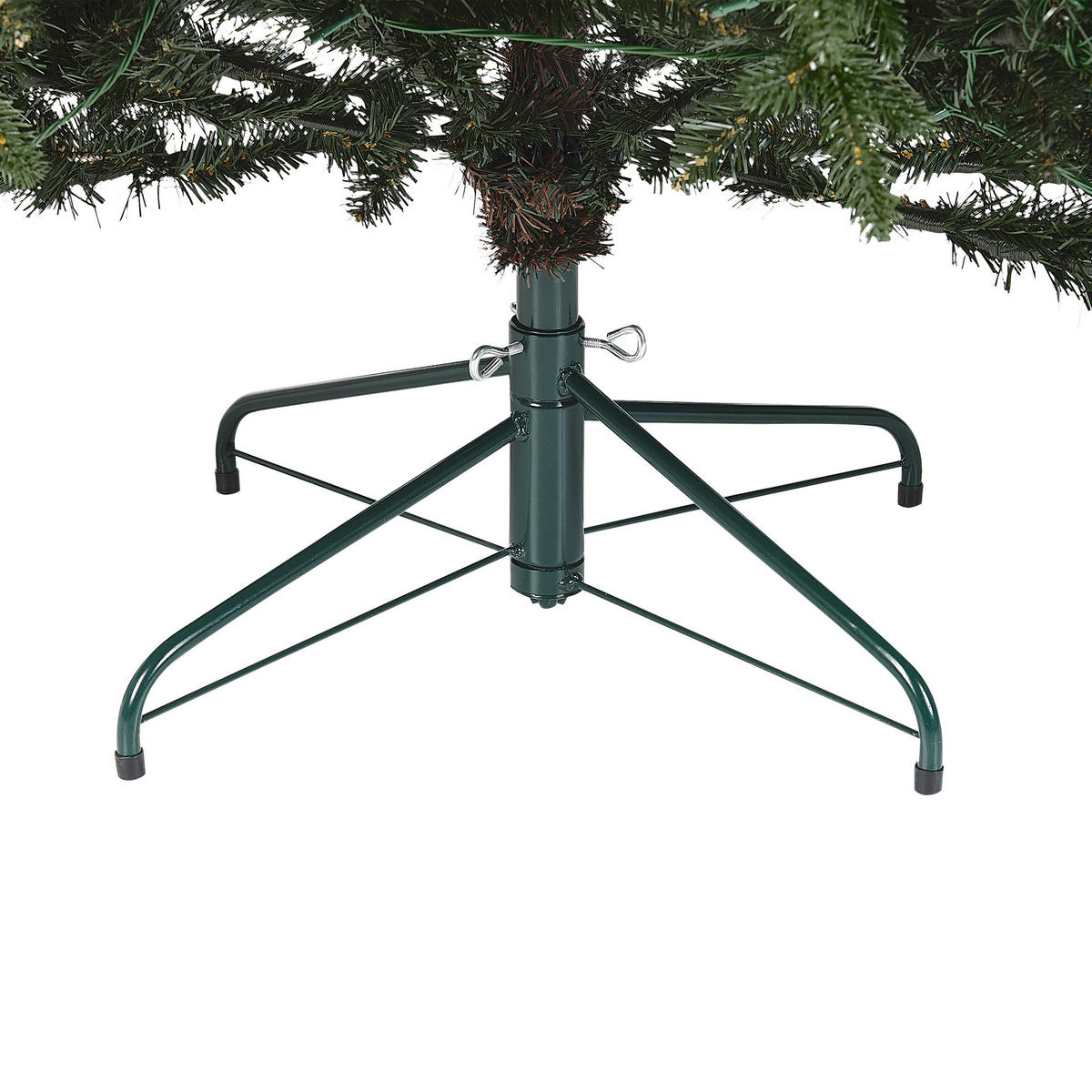 WEIHNACHTSBAUM 210 cm Grün Fiddle - Grün, Kunststoff (210cm) - Beliani