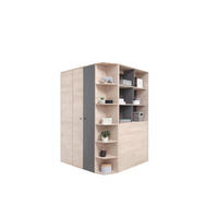 ECKSCHRANK DARLA D01 135/135/190 Eiche/Anthrazit - Anthrazit/Sonoma Eiche, Holzwerkstoff (135/190/135cm) - Deine Möbel 24
