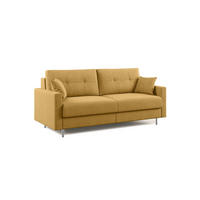 SCHLAFSOFA Megan - Gelb, Textil (208/97/96cm) - Divani.store