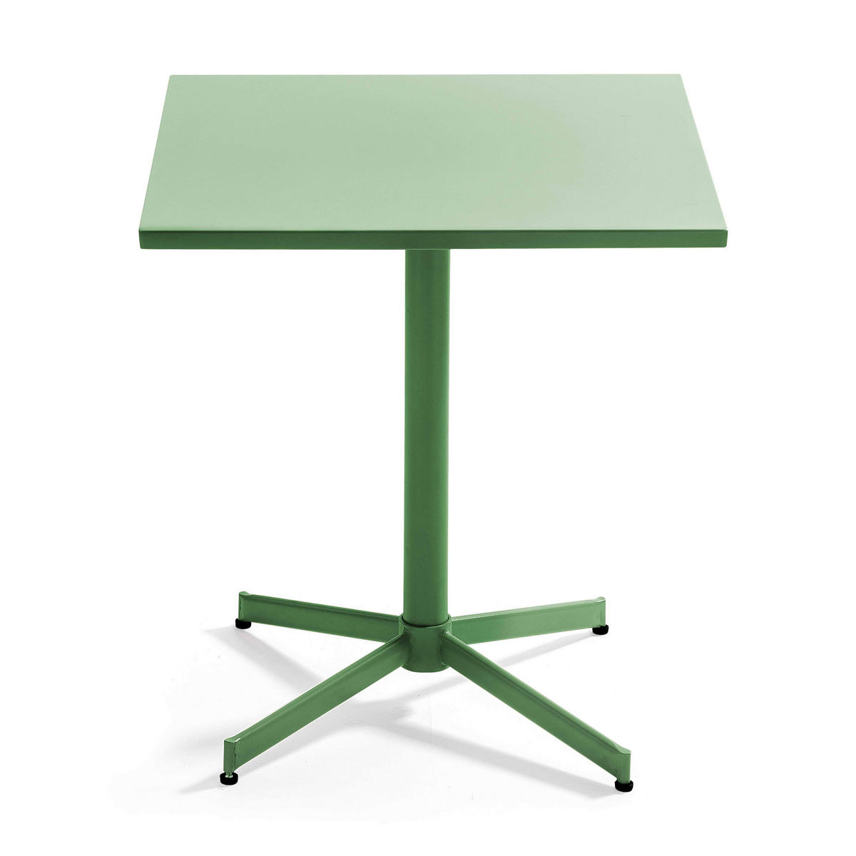 GARTENTISCH , klappbar, Kaktusgrünen - Grün, Metall (70/70/72cm) - Oviala