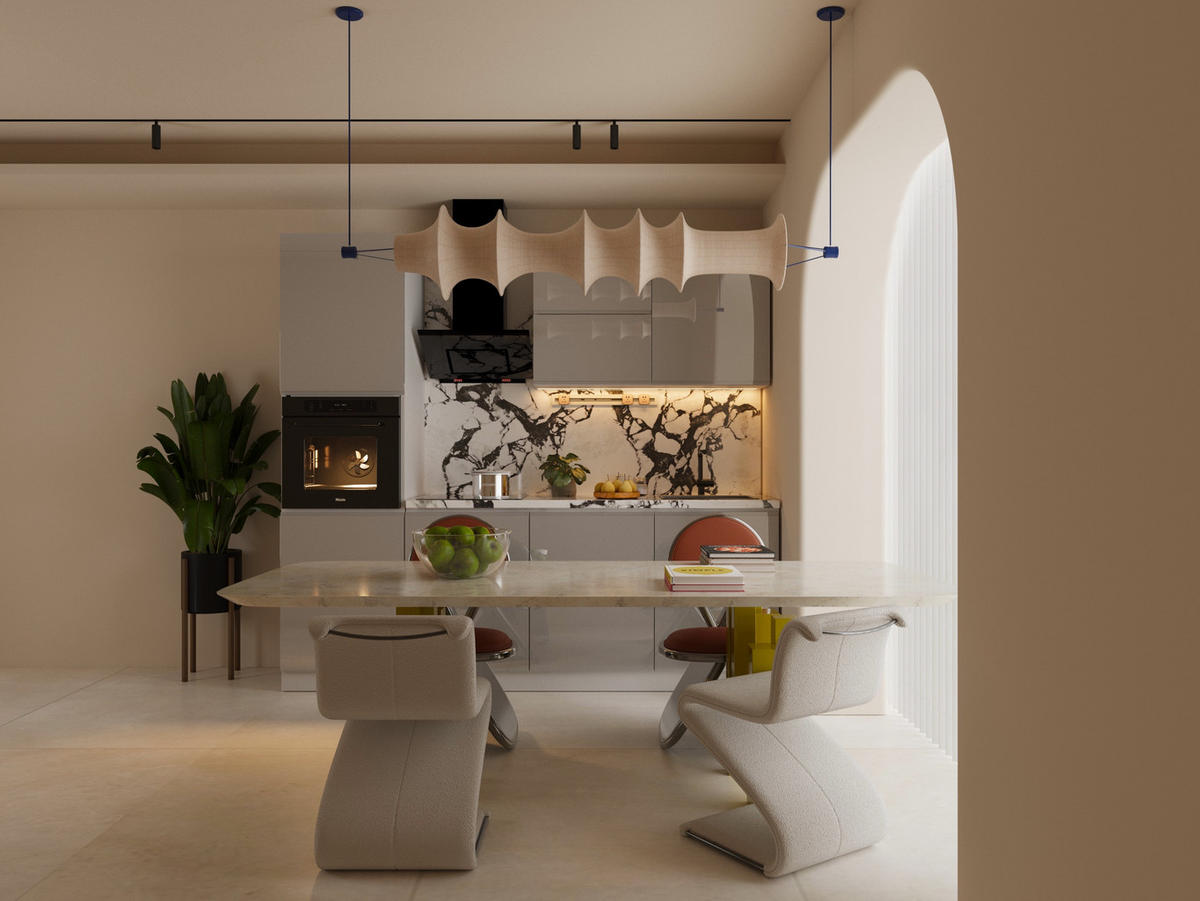 KÜCHENZEILE 240 cm Glanzia – KU-S04 – Grau – Hochglanz - Grau, Holzwerkstoff (240/212/60cm)