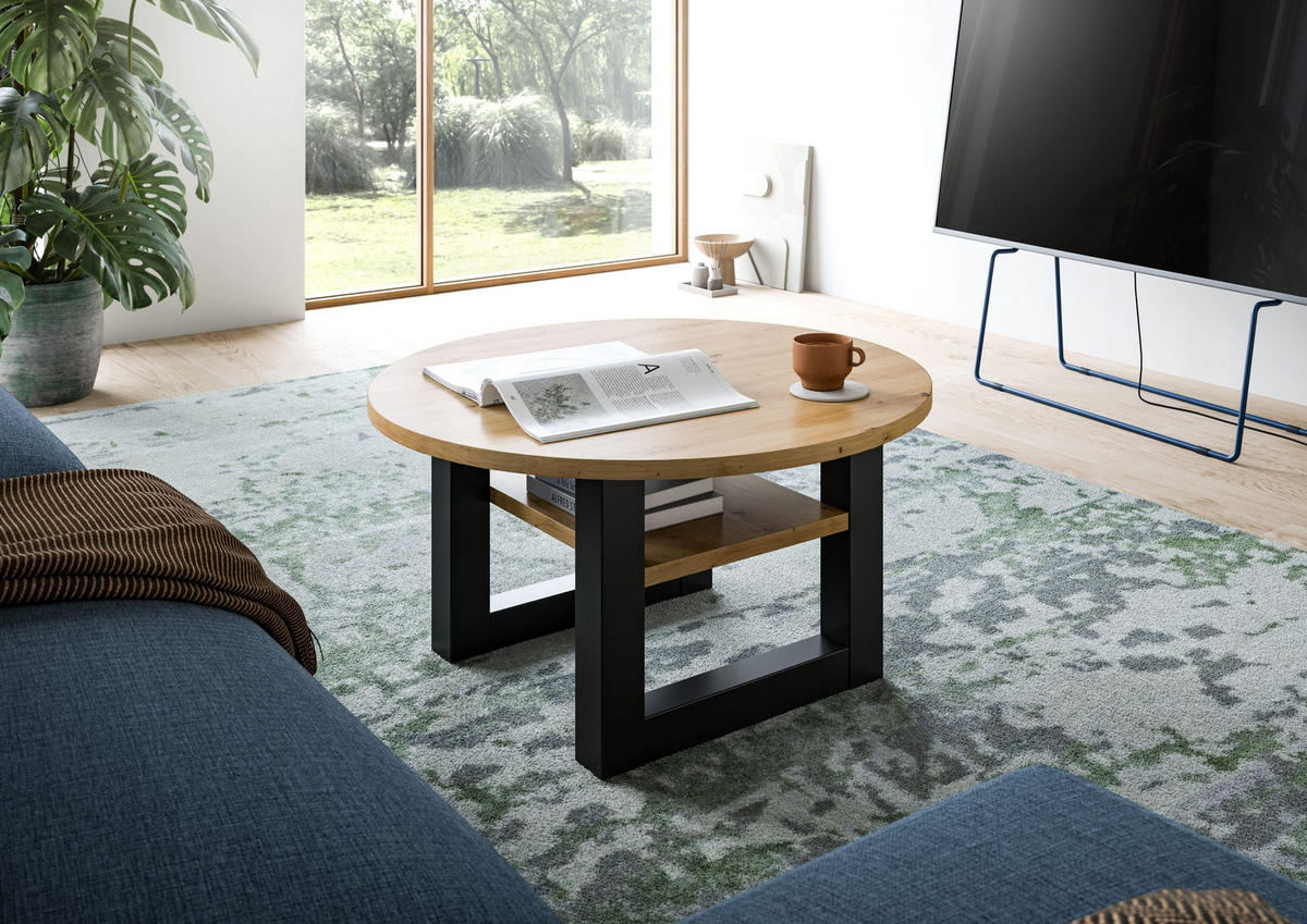 COUCHTISCH SEATTLE (B/H/T: ca. 75/42/75 cm) in Artisan Eiche Nachbildung/Artisan Eiche Nachbildung - Eiche Artisan, Holzwerkstoff (75/75/42cm)