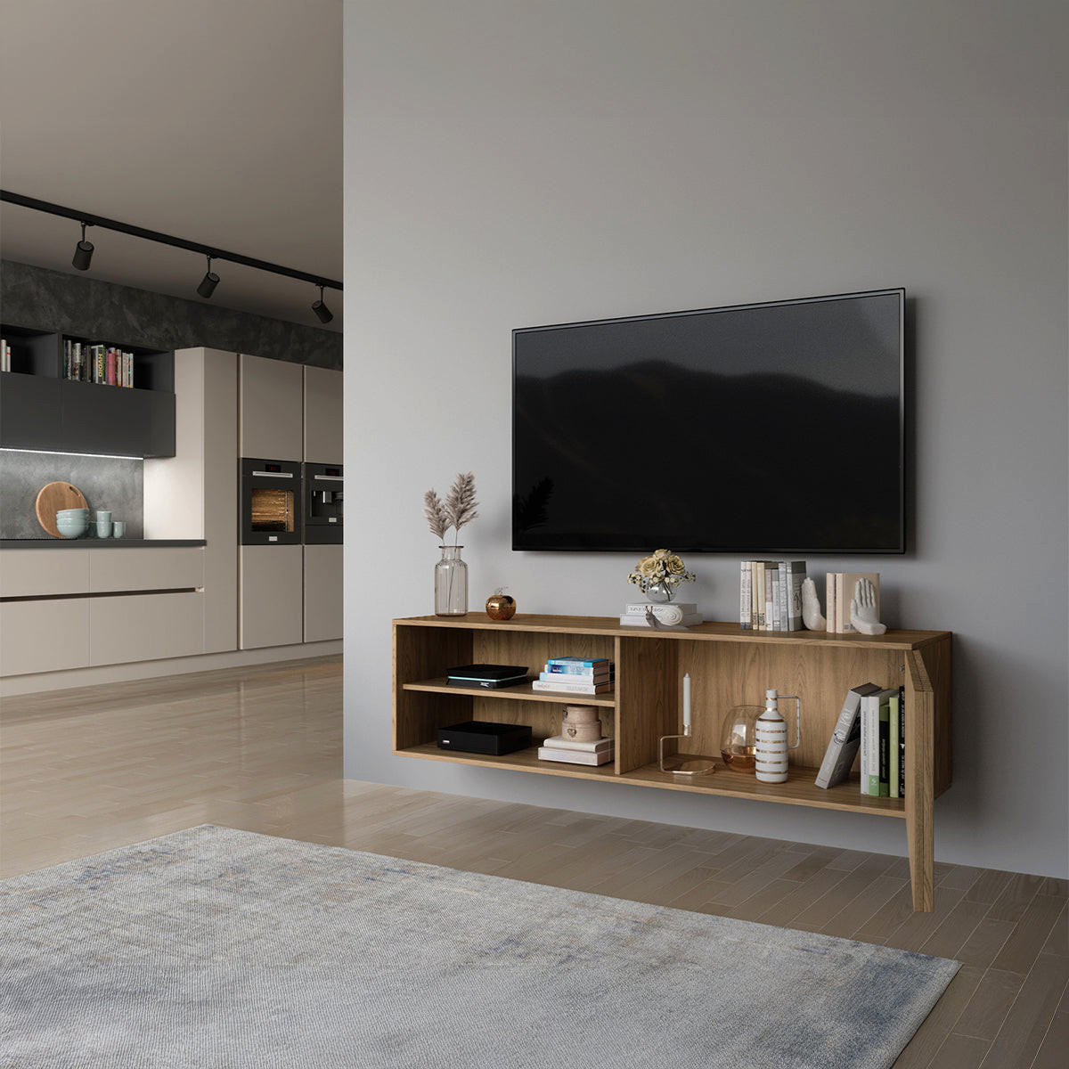 TV-MÖBEL Esteban Holz - Braun, Holzwerkstoff (150/40/40cm) - Petits-meubles