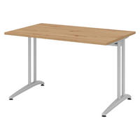 SCHREIBTISCH Serie-B 80/120/72 cm in Wildeiche - Wildeiche, Holzwerkstoff (80/120/72cm) - bümö