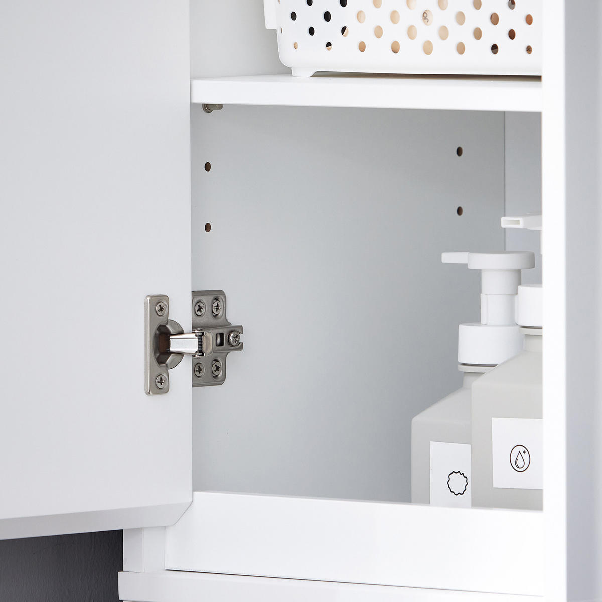 HOCHSCHRANK Weiß - Weiß, Holzwerkstoff (30/170/30cm) - SoBuy
