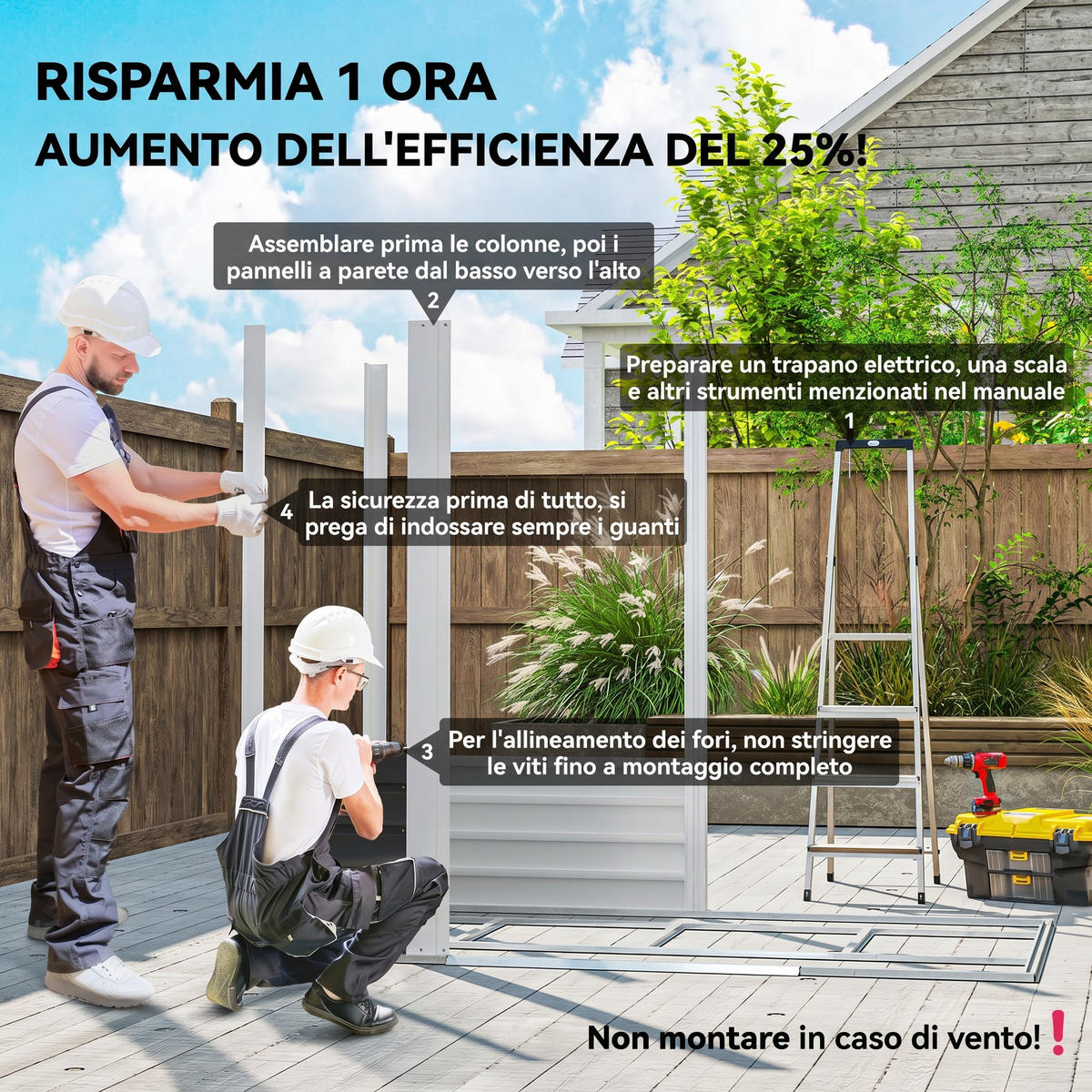GARTENHAUS Grau 1 Stück - Grau, Kunststoff/Metall (120/194/213cm) - GiPP