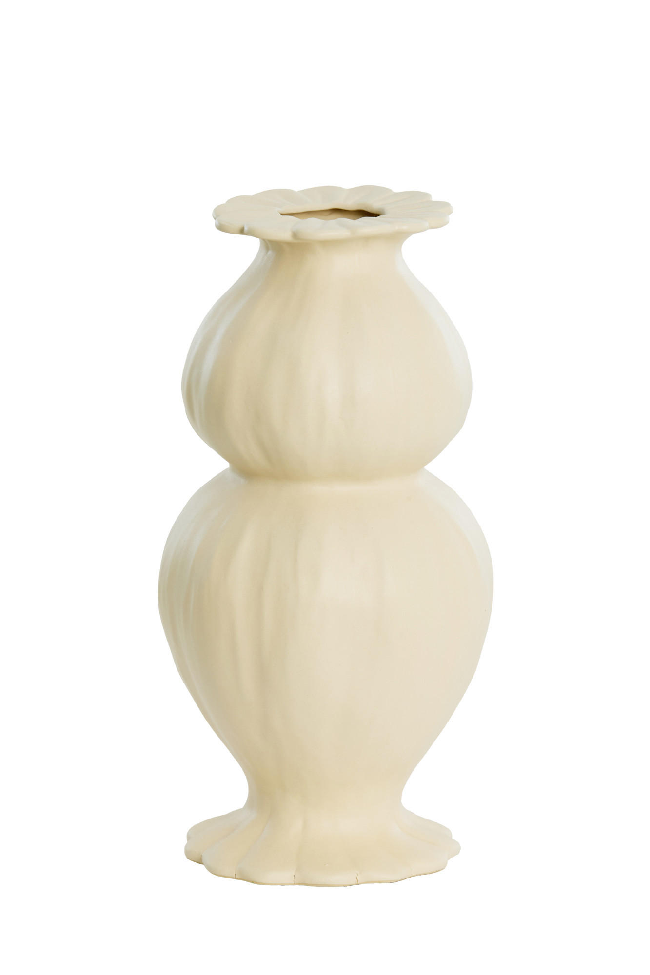 VASE Rewa Weiß Ø16/32 cm - Weiß, Keramik (32cm) - Light & Living