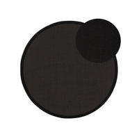 SISALTEPPICH Sana Schwarz ø 200 cm rund - Schwarz, Naturmaterialen/Kunststoff (200/1cm) - KUNSTLOFT