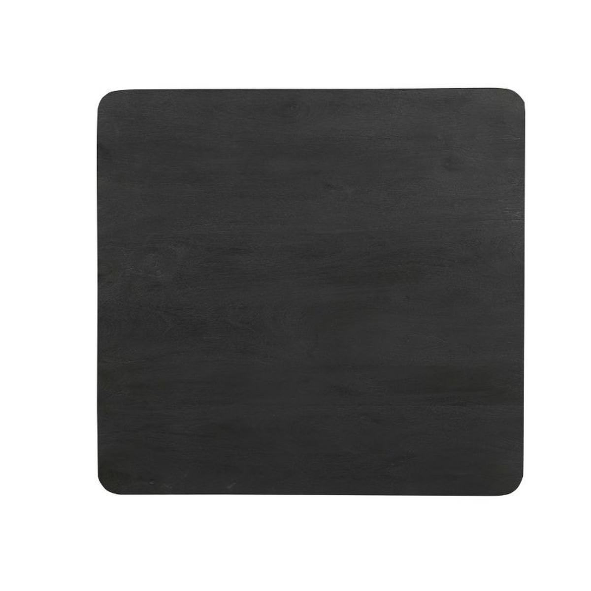 ESSTISCH Omaha Schwarz 90/90/40 cm - Schwarz, Holz (90/90/40cm) - Starfurn