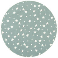 KINDER SPIEL TEPPICH STERNE RUND - Mintgrün, Textil (133/133cm) - Snapstyle