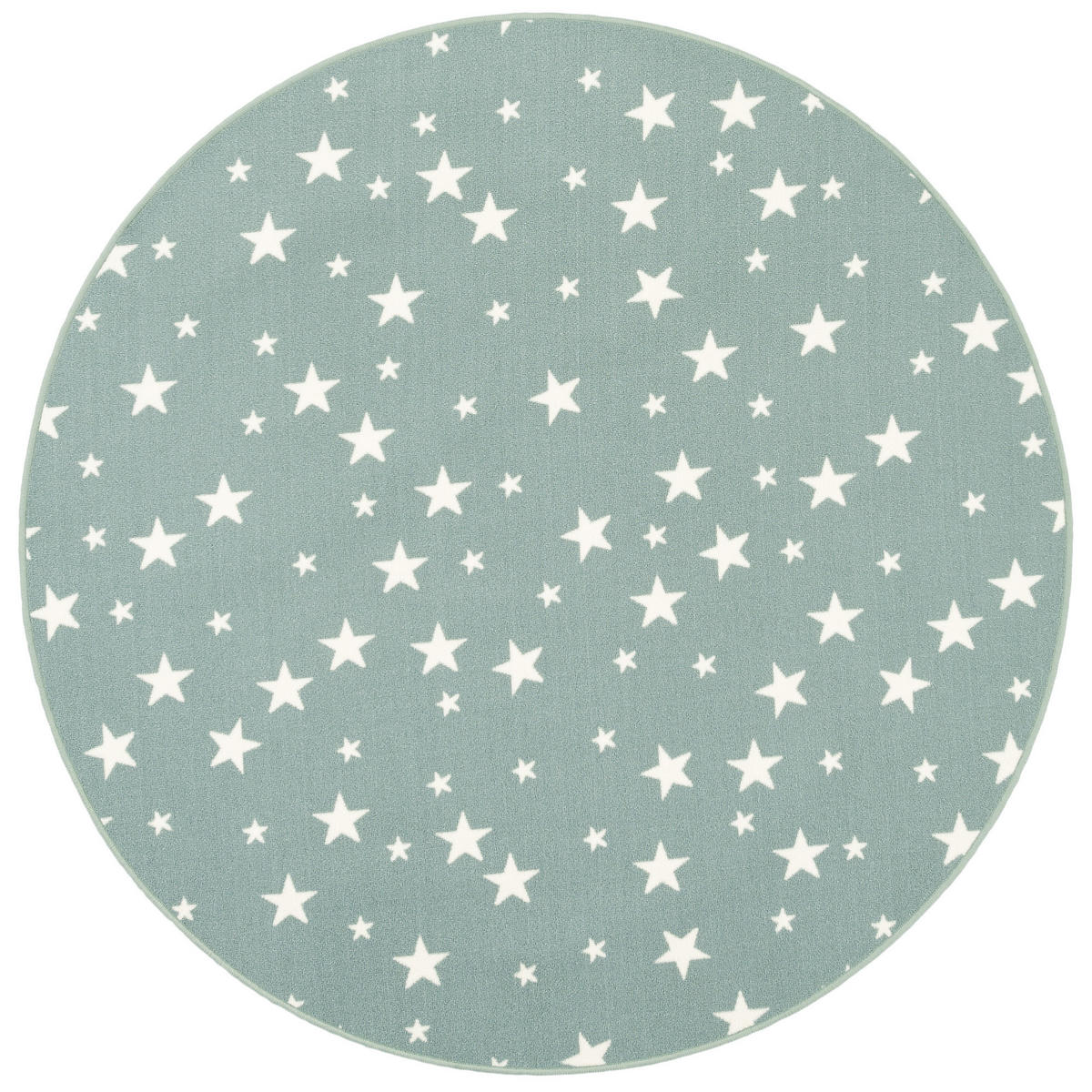 KINDER SPIEL TEPPICH STERNE RUND - Mintgrün, Textil (133/133cm) - Snapstyle
