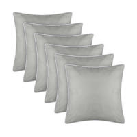 OUTDOORKISSEN 45x45 cm wasserabweisend Beige 6er-Pack - Beige, Kunststoff (45/45cm)