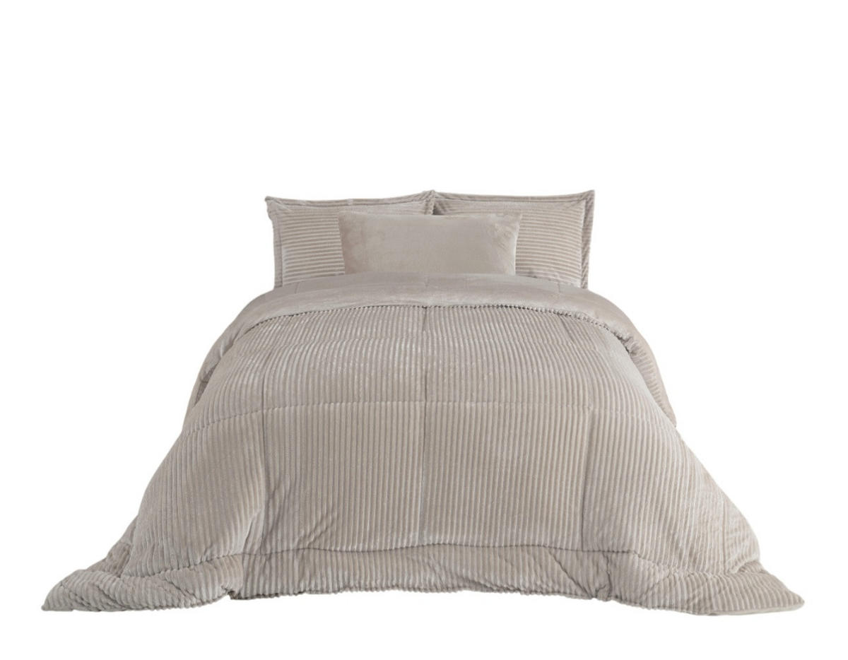 TAGESDECKE Set 240/260 cm 4-teilig VESPA #01 - Beige, Textil (240/260cm) - ROLFNERS