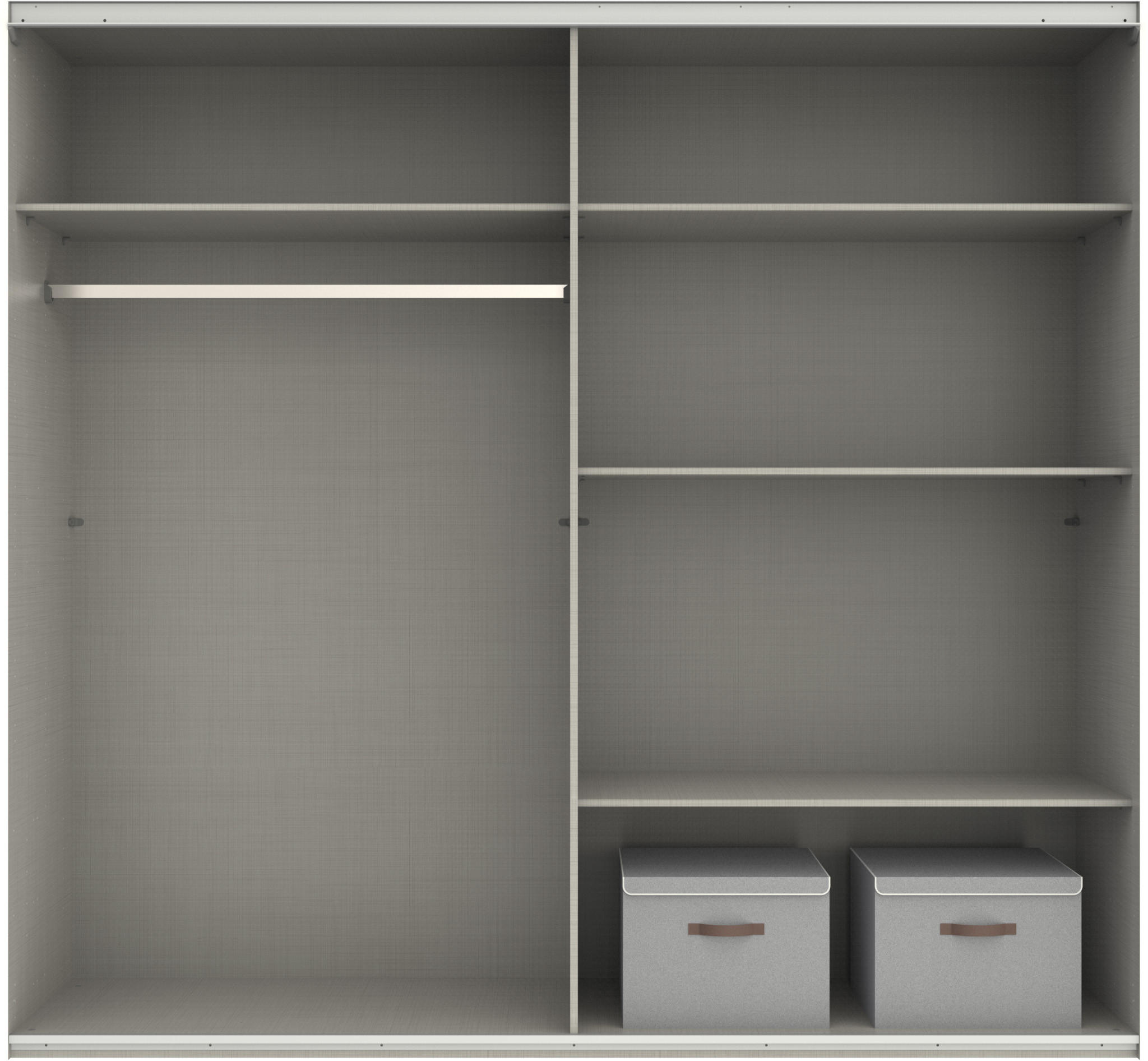 Thumbnail - luma-home Schwebetürenschrank, Eiche, Holzwerkstoff, Nachbildung, 4 Fächer, einzeln stellbar,Rechteckig, 225x208x64 cm, ...