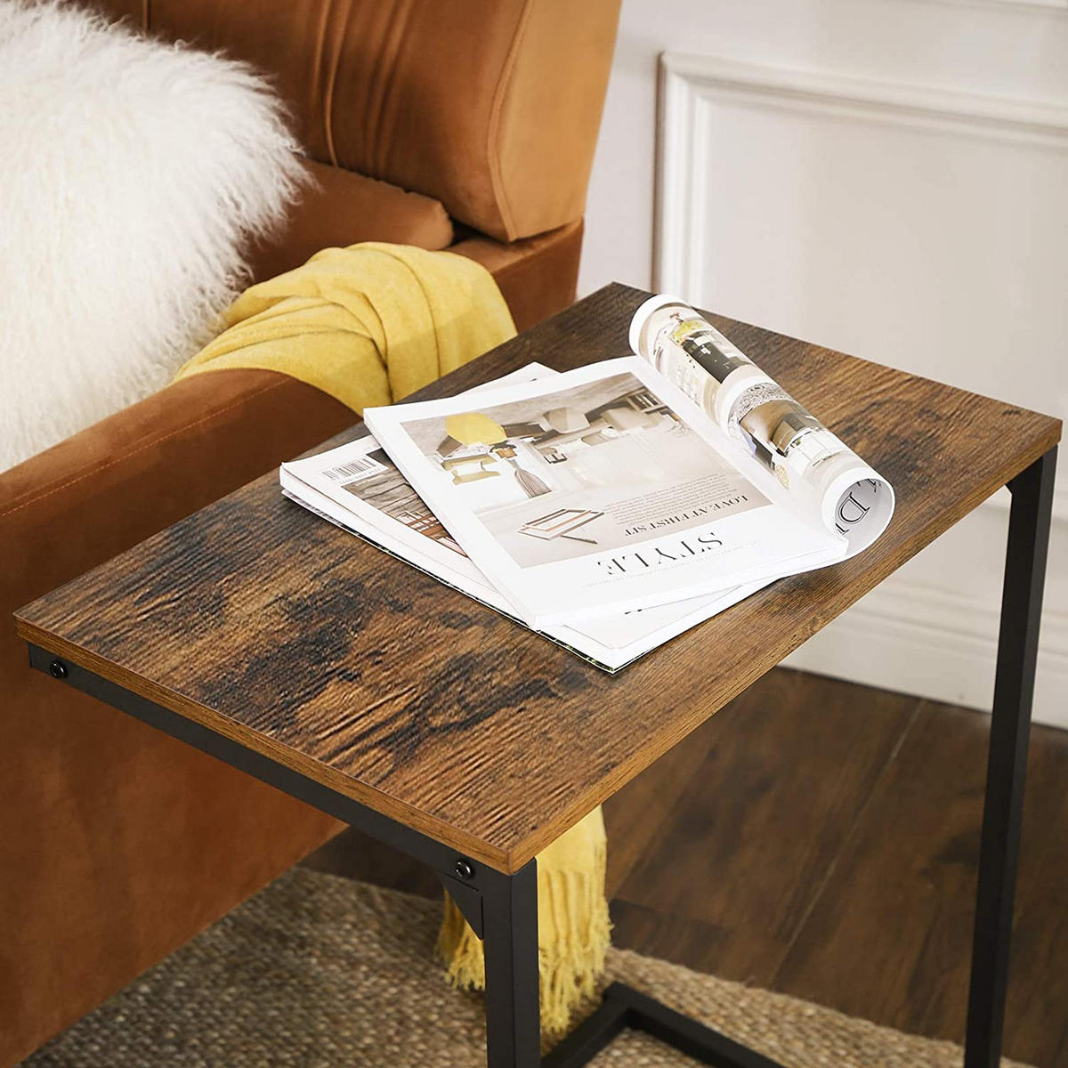 BEISTELLTISCH - Braun, Metall (35/55/66cm) - A2A Home