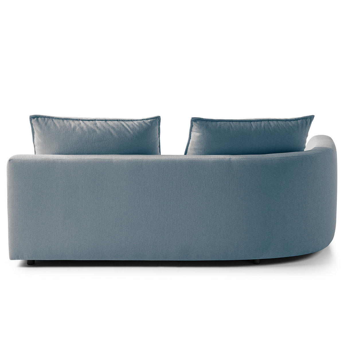 OTTOMANE - modular - Blau/Schwarz, Kunststoff/Textil (196/82/146cm) - home24