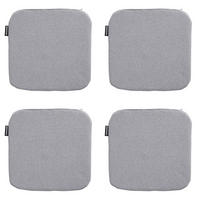 SITZKISSEN Manchester 40/40 cm 4er-Set - Hellgrau, Textil (40/2/40cm) - Madison