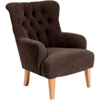 SESSEL Kaiya Bezug Veloursstoff Buche natur / braun - Braun, Kunststoff (71/97/82cm) - 58aufmkessel