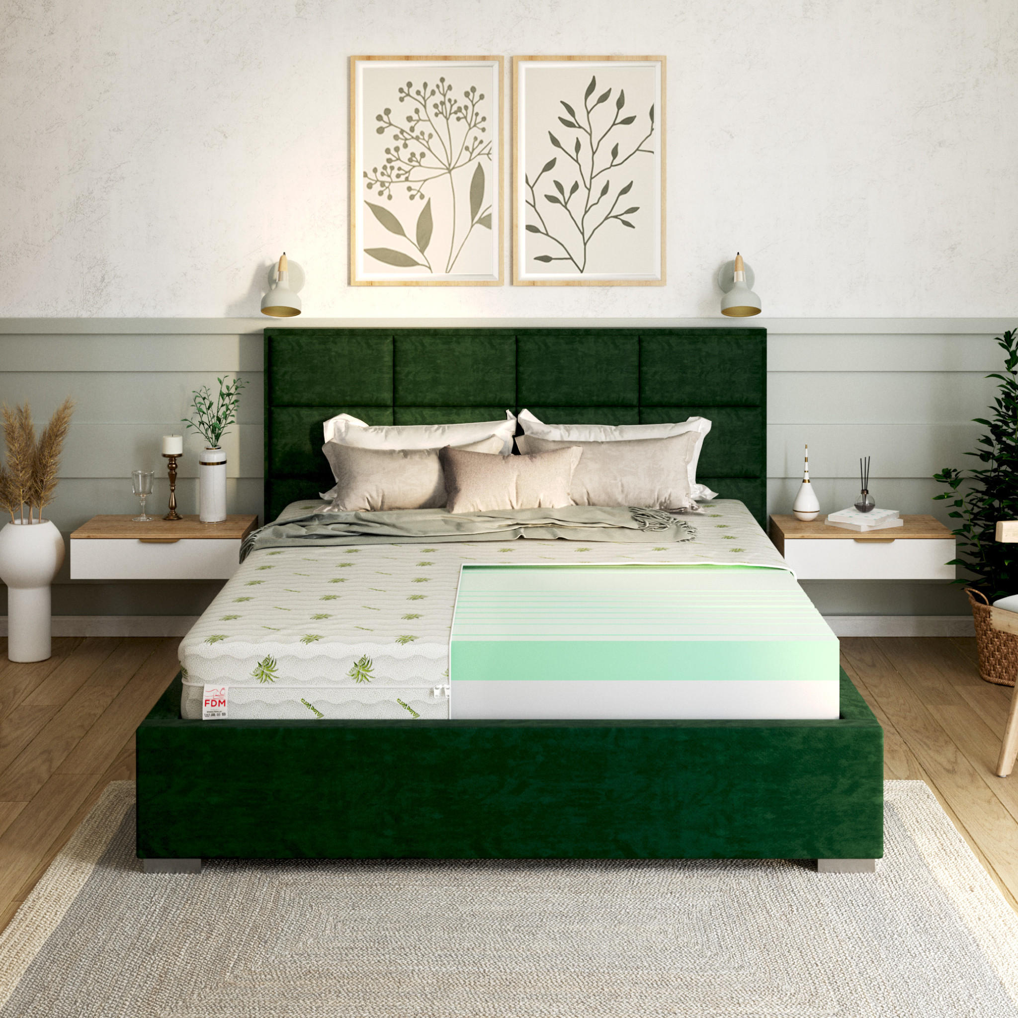 KALTSCHAUMMATRATZE Balance - Weiß, Kunststoff/Textil (80/200cm) - FDM