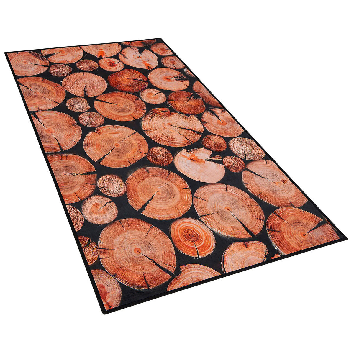 KURZFLOR-TEPPICH Kardere 150/80 cm - Braun, Kunststoff (80/150cm) - Beliani