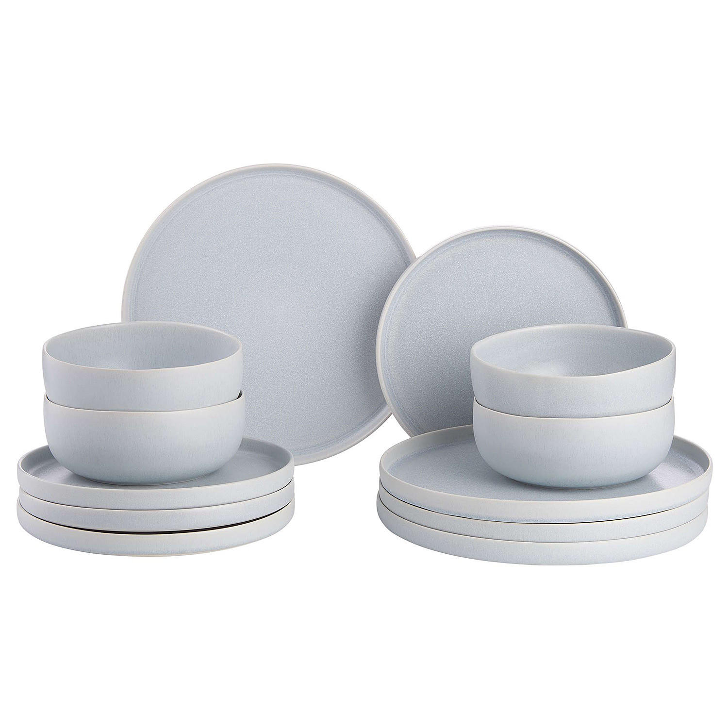 Butlers Geschirrset Grau 27x1x27 cm