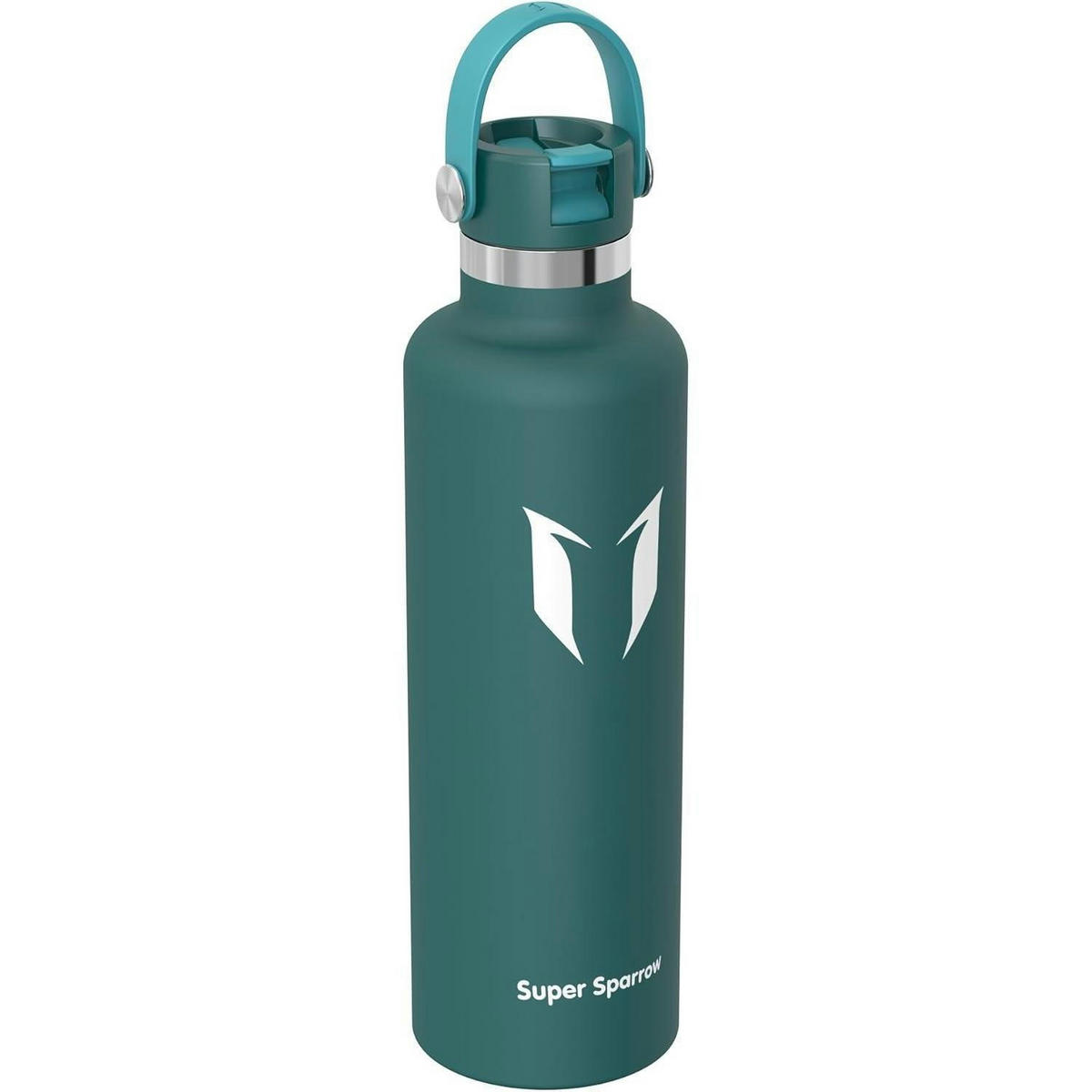 TRINKFLASCHE Edelstahl 1000 ml Dunkelgrün - Olivgrün, Metall (8.5/8.5cm)