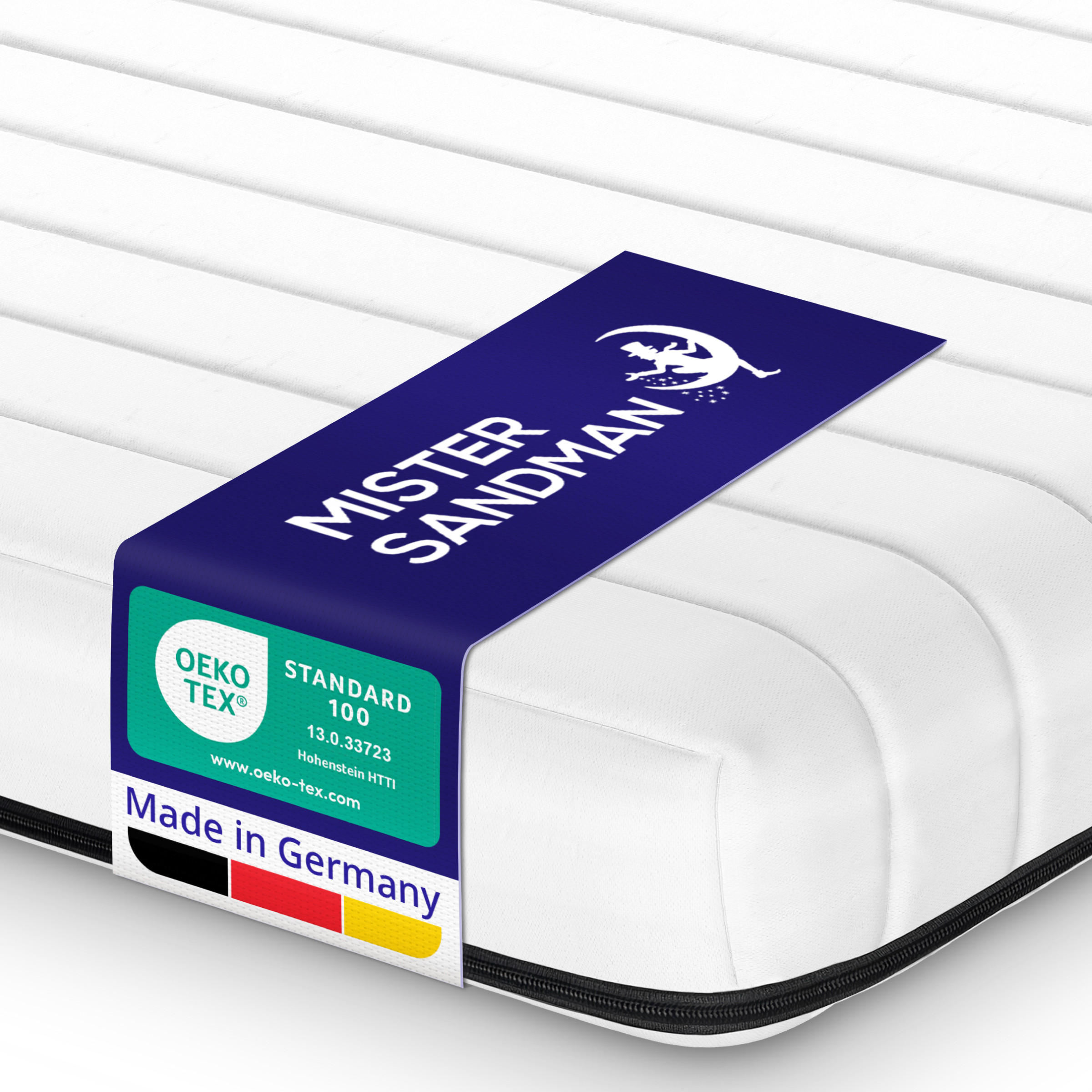 KALTSCHAUMMATRATZE 140x200 H3 - 11cm Höhe - waschbarer Bezug - Weiß, Textil (140/200cm) - Mister Sandman
