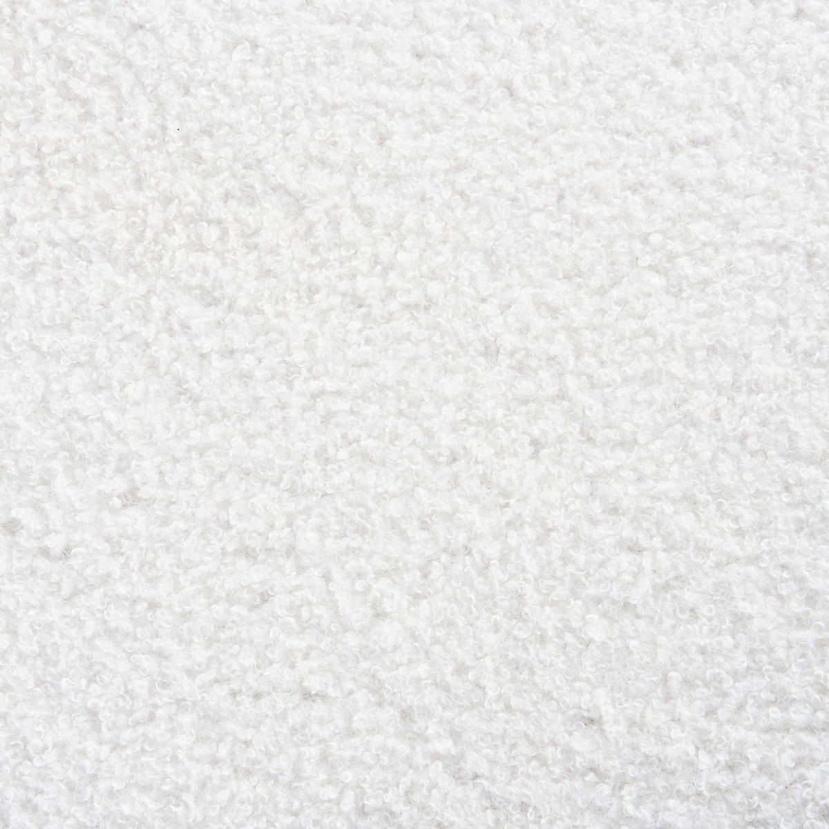 POUF Cremeweiß Chilly - Weiß/Braun, Textil (42/41/42cm) - Beliani