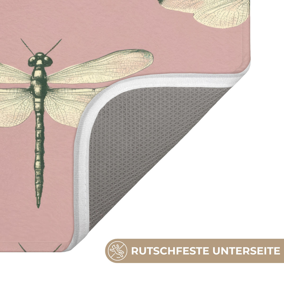 WC-VORLEGER Lillibells - Muster - Rosa WC Teppich 50x80 cm - Rosa, Kunststoff/Textil (50/1cm) - OnlyWow