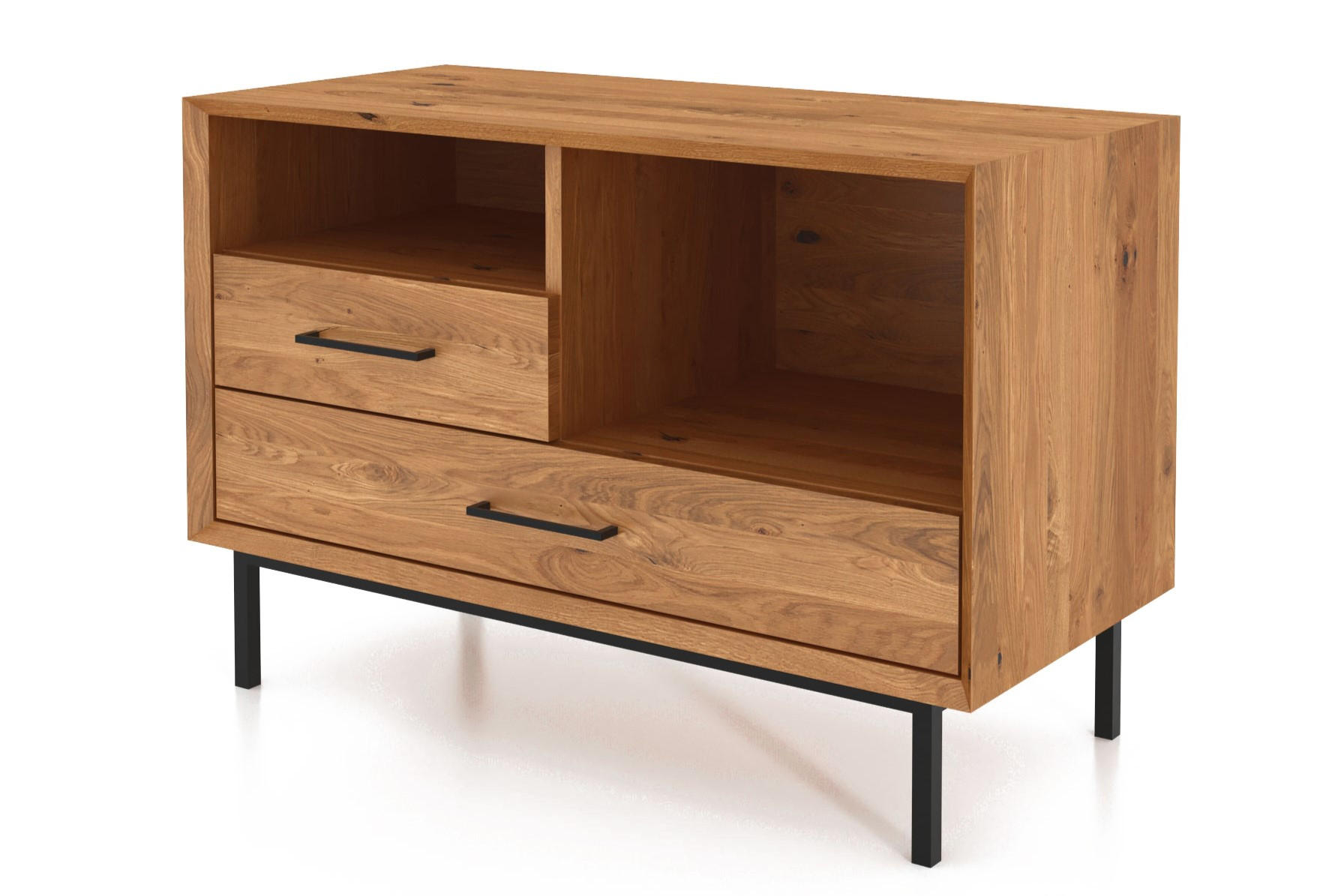 KOMMODE LEON Wildeiche - Wildeiche, Holz (97/65/45cm) - byoak