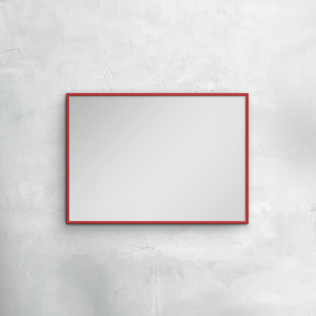 SPIEGEL - Rotes Holz - Rot, Holz/Papier (21/29.7/2cm) - Poster&Frame