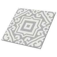 FLIESENAUFKLEBER 9 Stück 30x30 cm selbstklebend Geometrische Muster - Grau, Textil (30/1.6/30cm) - TULUP