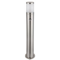 LED AUSSENLEUCHTE XELOO Edelstahl Silber - Silberfarben, Metall (14/14/80cm) - Globo Lighting