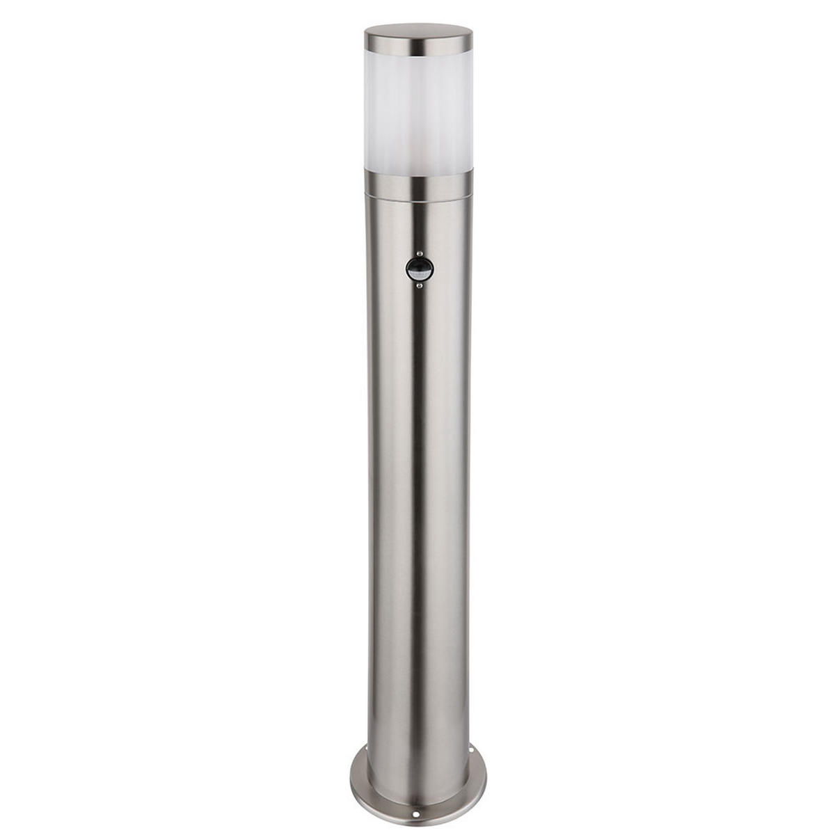 LED AUSSENLEUCHTE XELOO Edelstahl Silber - Silberfarben, Metall (14/14/80cm) - Globo Lighting