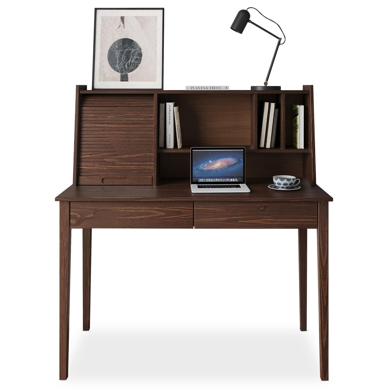 Idimex Schreibtisch Nussbaum 54x122x114 cm