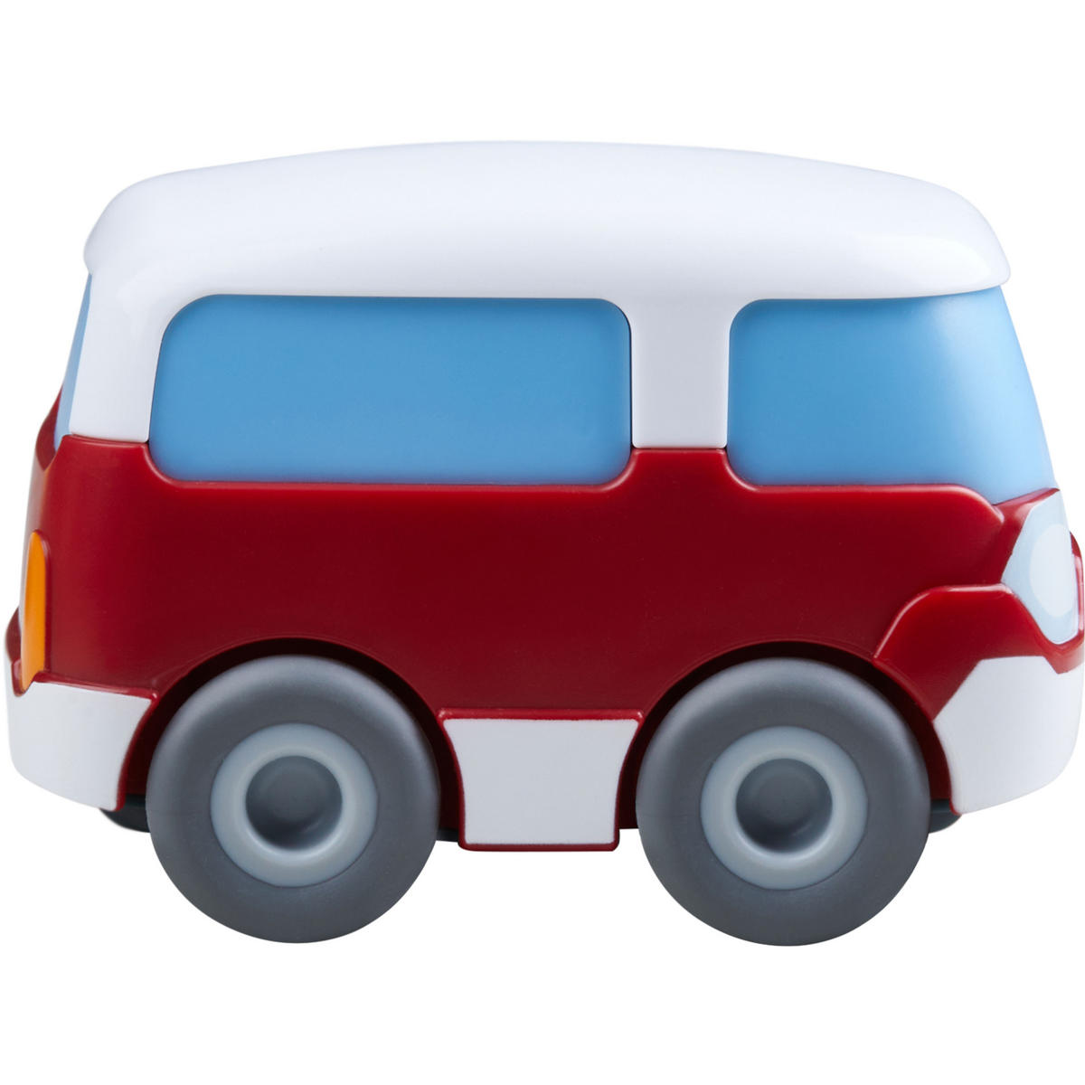 SPIELZEUGAUTO Kullerbü - Roter Bus, ab 2 Jahren - Multicolor, Kunststoff (6/9cm) - Haba