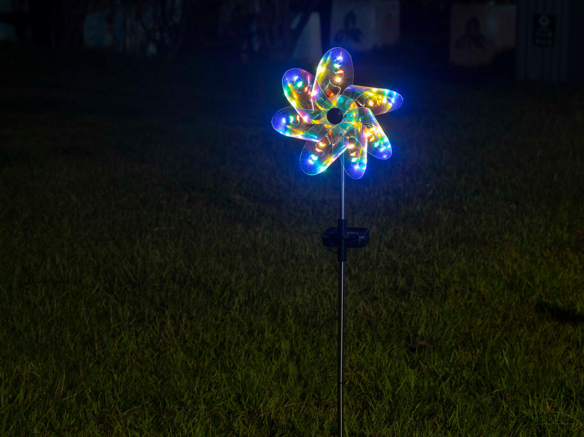 LED-SOLAR-GARTENSTÄBE - automatische Beleuchtung für stimmungsvolles Licht im Außenbereich, wetterbeständig - Weiß, Kunststoff (8/20/70cm) - Northpoint