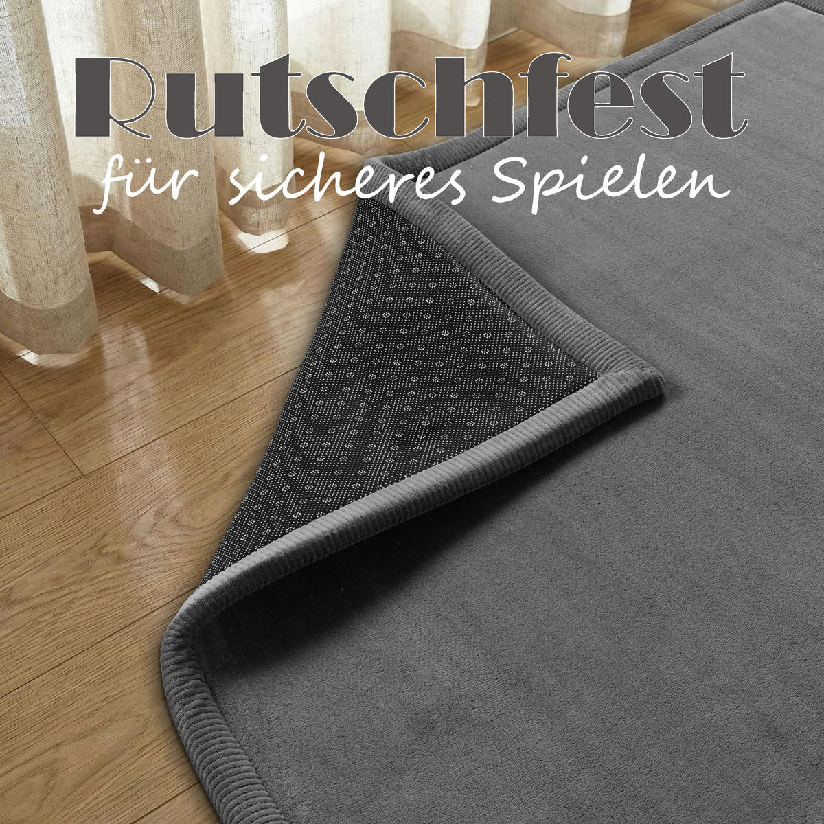 KINDERTEPPICH 200/350 cm Tatami 475 - Anthrazit, Textil (200/350cm) - Paco Home