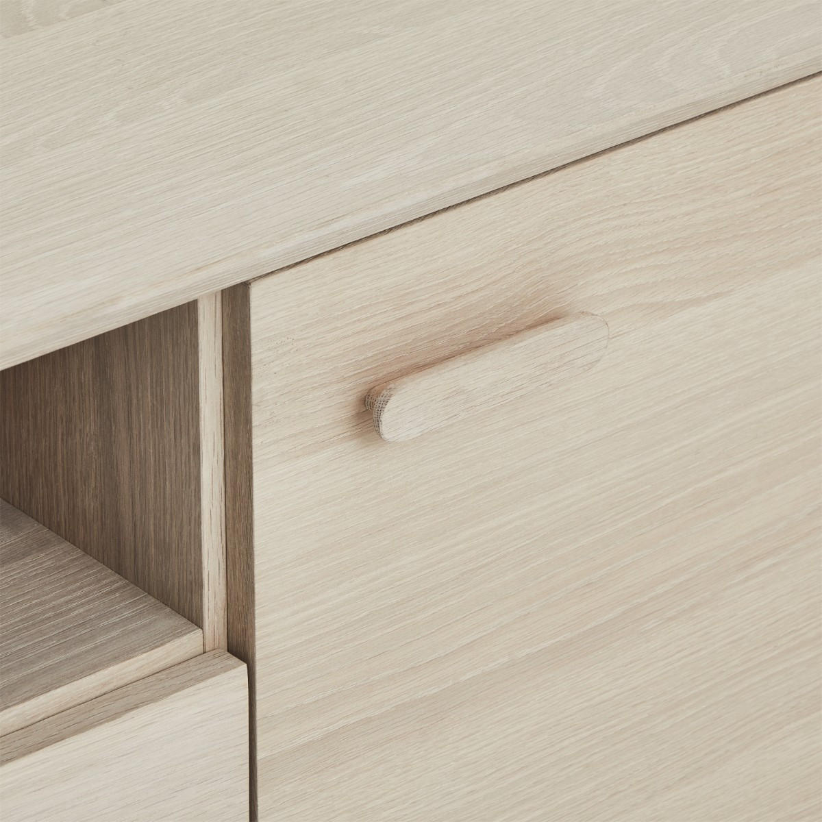 SIDEBOARD Eiche massiv - Eichefarben, Holz/Holzwerkstoff (160/79/42cm) - Furnhouse