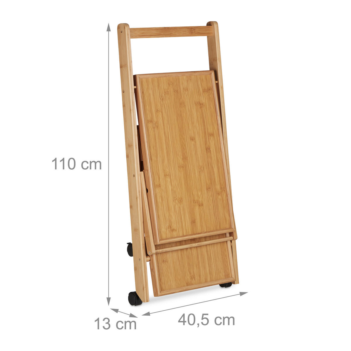 KÜCHENWAGEN - Hellbraun, Holz/Holzwerkstoff (40.5/70/65cm) - Relaxdays