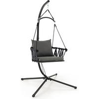 HÄNGFÅTÖLJ grå - Grå, Metall (106/251/100cm) - COSTWAY