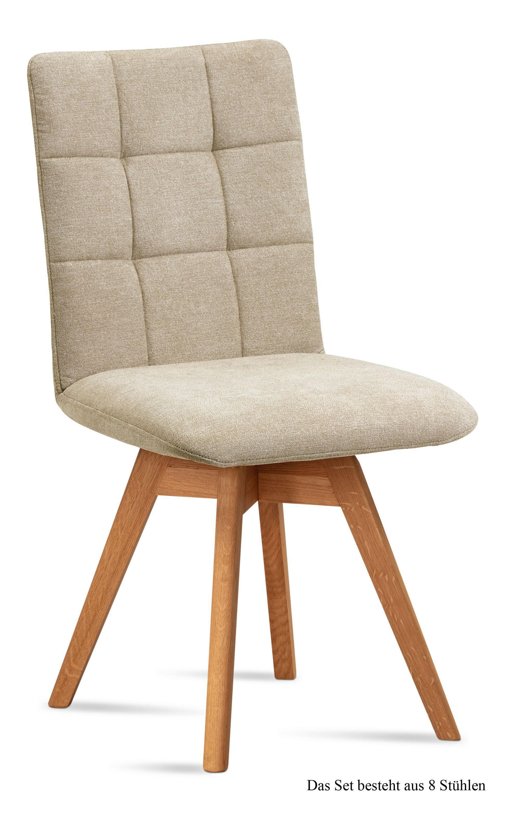ESSZIMMERSTUHL drehbar (8er-Set) Doria 47x91x60 Eiche geölt/Natur - Eichefarben/Naturfarben, Kunststoff (60/91/47cm) - 58aufmkessel