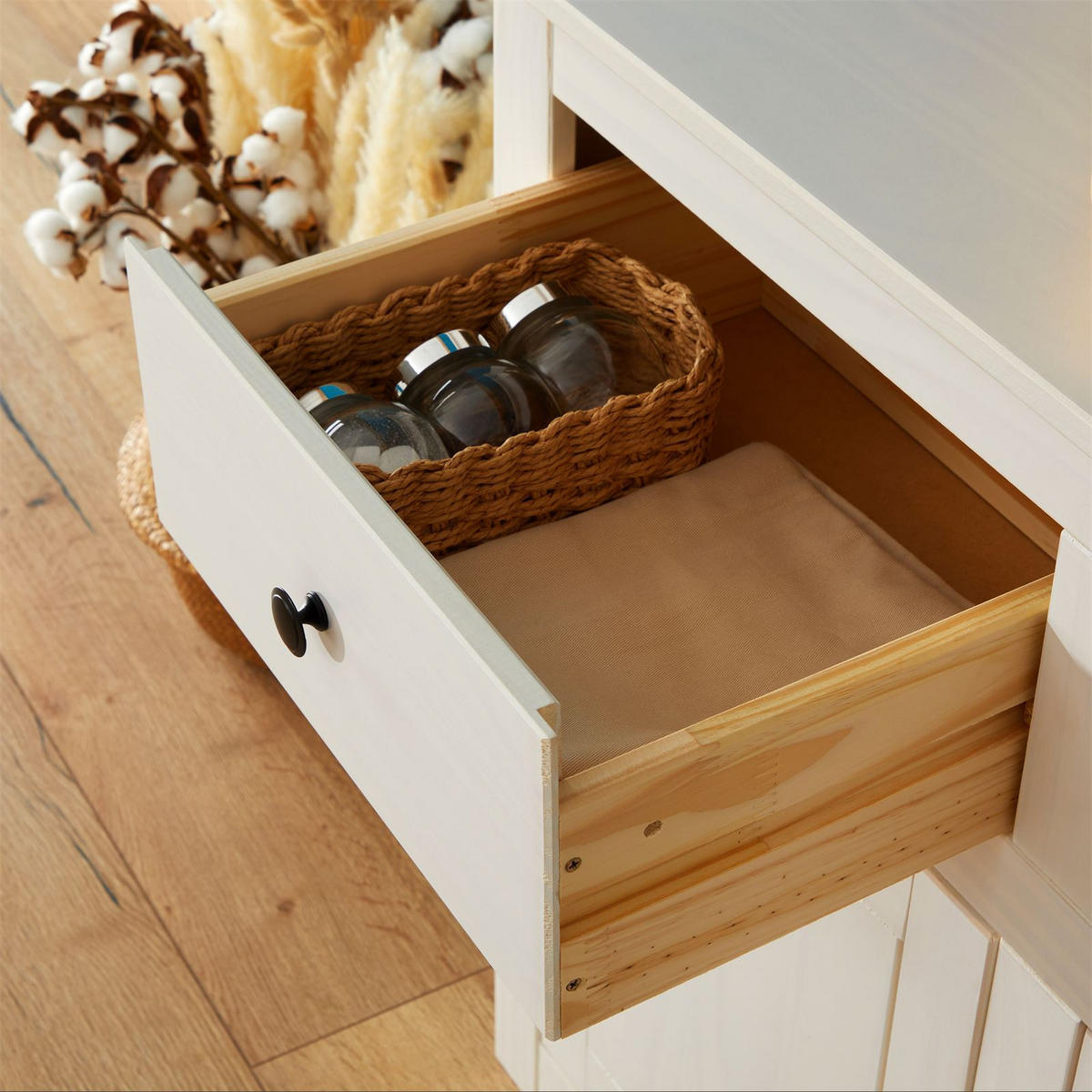 KOMMODE PAULO - Weiß, Holz (93/81/40cm) - CARO-Möbel