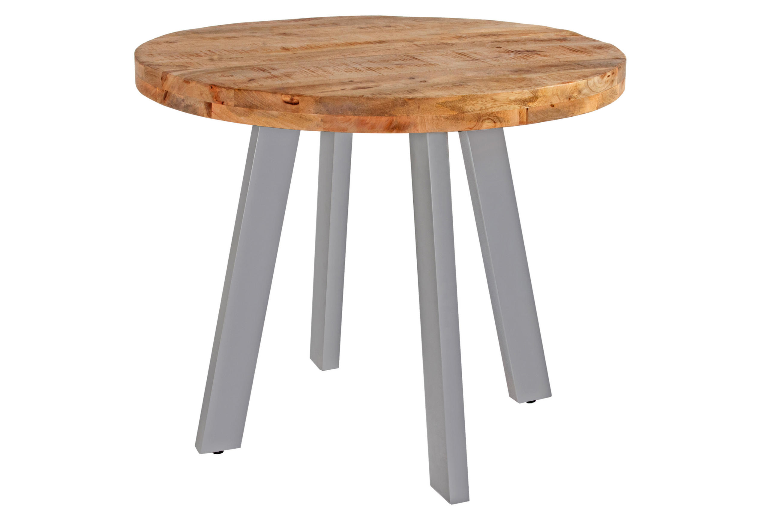 ESSTISCH ADELINA - Beige/Silberfarben, Holz/Metall (130/130/77cm) - SAM